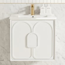 Laguna MKII 600mm Wall Hung Single Vanity with Ceramic Countertop